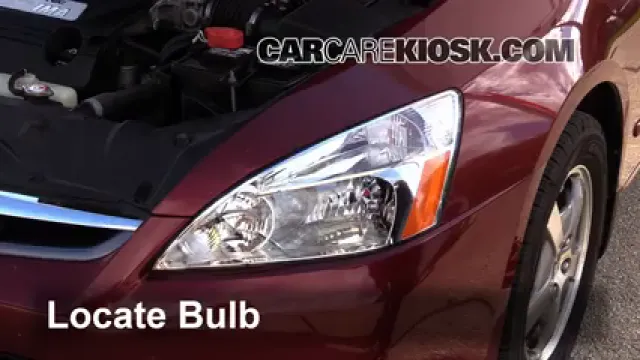 2007 Honda Accord Hybrid 3.0L V6 Luces Faro delantero (reemplazar foco)